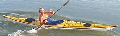 Kenneth Johnson in Kayak